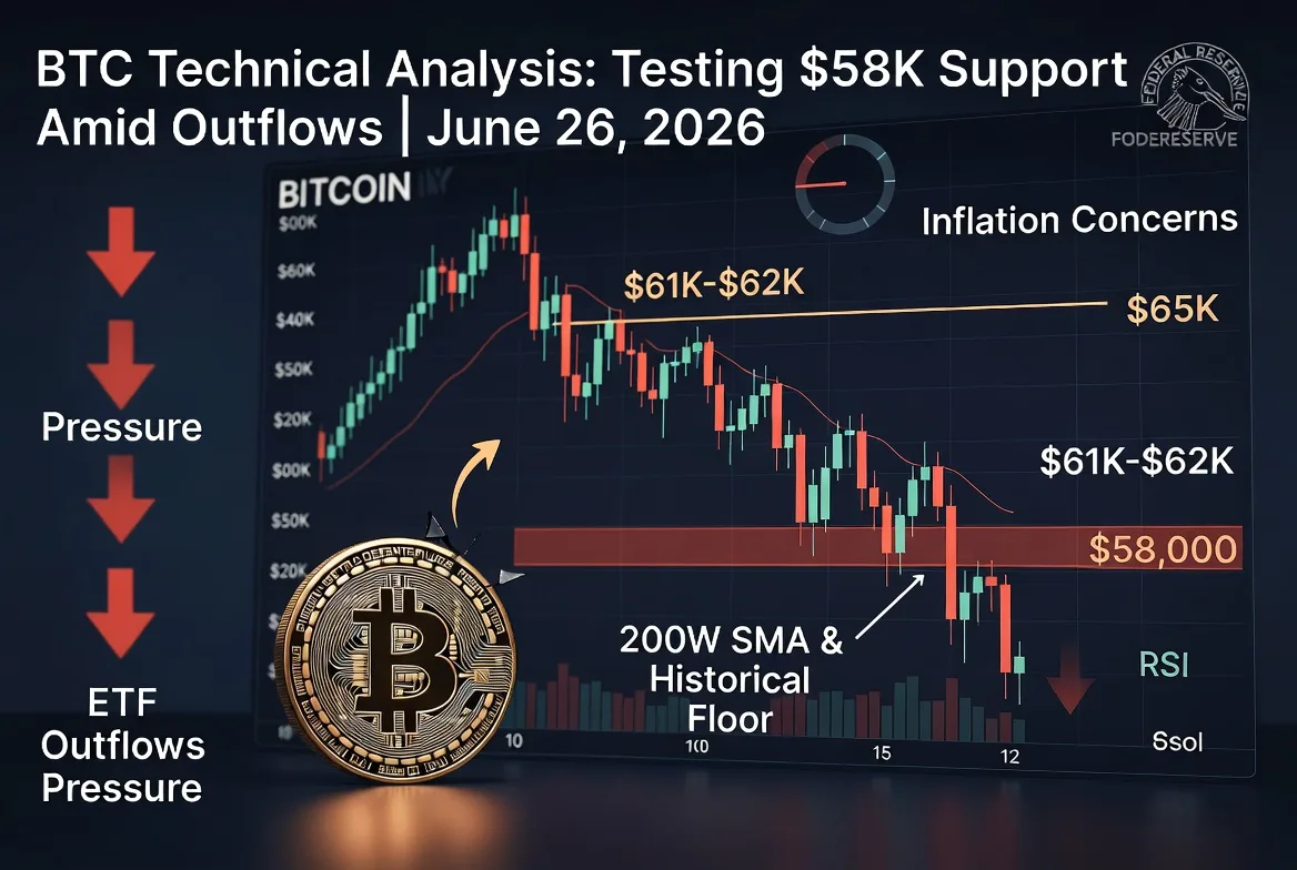 Bitcoin Technical Analysis: BTC Grinds Near $59,000 as $58,000 Support Faces Critical Test